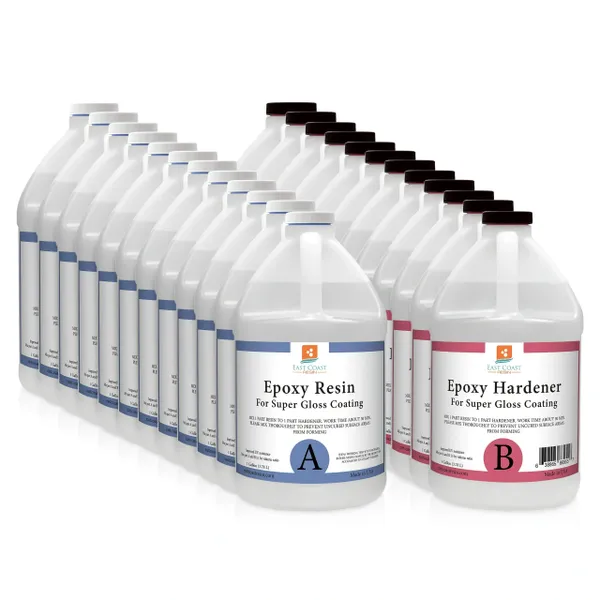 Epoxy Resin 32 oz Kit Crystal Clear for Super Gloss Coating and Table